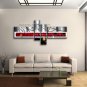 Hand Painted Tetraptych Modern Abstract Painting Wall Art Oil On Canvas