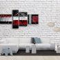 Hand-painted Tetraptych Modern Abstract Painting Wall Art Decoration Ideas