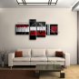 Hand-painted Tetraptych Modern Abstract Painting Wall Art Decoration Ideas