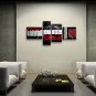 Hand-painted Tetraptych Modern Abstract Painting Wall Art Decoration Ideas