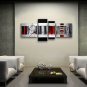 Hand-painted Tetraptych Modern Abstract Painting Wall Art Inner Stretched