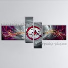 Hand Painted Tetraptych Modern Abstract Painting Wall Art Interior Design