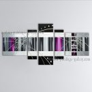 Hand Painted 5 Pieces Modern Abstract Painting Wall Art On Canvas Artworks