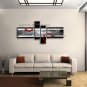 Hand-painted Tetraptych Modern Abstract Painting Wall Art Decoration Ideas