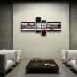 Hand-painted Tetraptych Modern Abstract Painting Wall Art Decoration Ideas