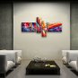 Hand Painted Tetraptych Modern Abstract Painting Wall Art Oil On Canvas