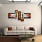 Hand Painted 5 Pieces Modern Abstract Painting Wall Art Contemporary Decor