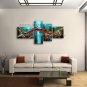 Hand Painted 4 Pieces Modern Abstract Painting Wall Art Interior Design