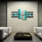 Hand Painted Tetraptych Modern Abstract Painting Wall Art Artist Artworks