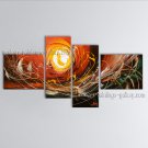 Handmade Tetraptych Modern Abstract Painting Wall Art Contemporary Decor