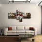Hand Painted 4 Pieces Modern Abstract Painting Wall Art On Canvas Artworks