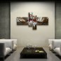 Hand Painted 4 Pieces Modern Abstract Painting Wall Art On Canvas Artworks