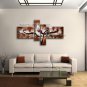 Hand-painted 4 Pieces Modern Abstract Painting Wall Art Artwork Images
