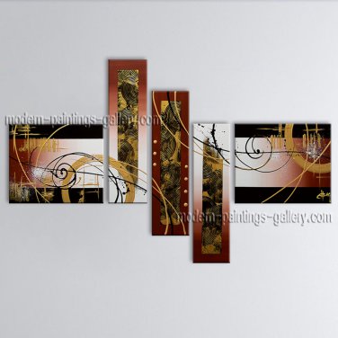 Handmade Artcrafts Large Modern Abstract Painting Wall Art Gallery Wrapped
