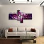 Hand-painted 4 Pieces Modern Abstract Painting Wall Art On Canvas Artworks