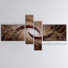 Hand-painted Tetraptych Modern Abstract Painting Wall Art Artwork Images