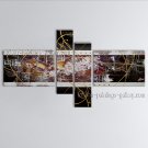 Hand Painted Tetraptych Modern Abstract Painting Wall Art Interior Design