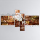 Hand Painted Tetraptych Modern Abstract Painting Wall Art Artist Artworks