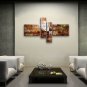 Hand Painted Tetraptych Modern Abstract Painting Wall Art Artist Artworks