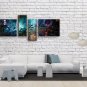 Hand Painted Tetraptych Modern Abstract Painting Wall Art Artwork Images