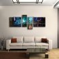 Hand Painted Tetraptych Modern Abstract Painting Wall Art Artwork Images