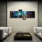 Hand Painted Tetraptych Modern Abstract Painting Wall Art Artwork Images