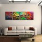 Hand Painted Tetraptych Modern Abstract Painting Wall Art Gallery Wrapped
