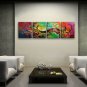 Hand Painted Tetraptych Modern Abstract Painting Wall Art Gallery Wrapped