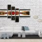 Hand-painted Pentaptych Modern Abstract Painting Wall Art Interior Design