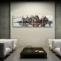Hand Painted Tetraptych Modern Abstract Painting Wall Art Artwork Images