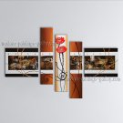 Handmade Pentaptych Modern Abstract Painting Wall Art Contemporary Decor