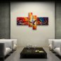 Hand Painted 4 Pieces Modern Abstract Painting Wall Art Decoration Ideas