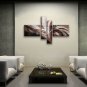 Hand-painted Tetraptych Modern Abstract Painting Wall Art Artwork Pictures
