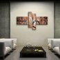 Hand-painted Tetraptych Modern Abstract Painting Wall Art Decoration Ideas