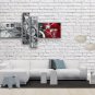 Hand-painted Tetraptych Modern Abstract Painting Wall Art Interior Design