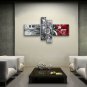 Hand-painted Tetraptych Modern Abstract Painting Wall Art Interior Design