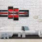 Hand-painted 4 Pieces Modern Abstract Painting Wall Art Gallery Wrapped
