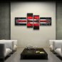 Hand-painted 4 Pieces Modern Abstract Painting Wall Art Gallery Wrapped