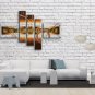 Hand Painted Pentaptych Modern Abstract Painting Wall Art Artwork Images