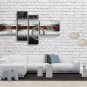 Hand Painted Tetraptych Modern Abstract Painting Wall Art Inner Stretched
