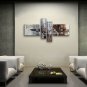 Hand Painted 4 Pieces Modern Abstract Painting Wall Art Artwork Images