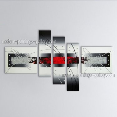 Hand Painted Large Modern Abstract Painting Wall Art Inner Framed