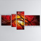 Hand-painted 4 Pieces Modern Abstract Painting Wall Art Contemporary Decor