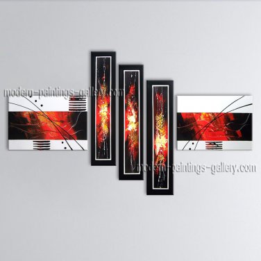 Hand-painted Large Modern Abstract Painting Wall Art Inner Stretched