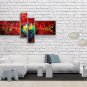 Hand Painted Tetraptych Modern Abstract Painting Wall Art Ready To Hang