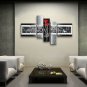 Handmade Pentaptych Modern Abstract Painting Wall Art On Canvas Artworks