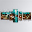 Hand-painted 5 Pieces Modern Abstract Painting Wall Art On Canvas Artworks