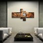 Hand-painted 4 Pieces Modern Abstract Painting Wall Art Oil On Canvas