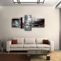 Handmade Tetraptych Modern Abstract Painting Wall Art Contemporary Decor