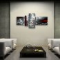 Handmade Tetraptych Modern Abstract Painting Wall Art Contemporary Decor